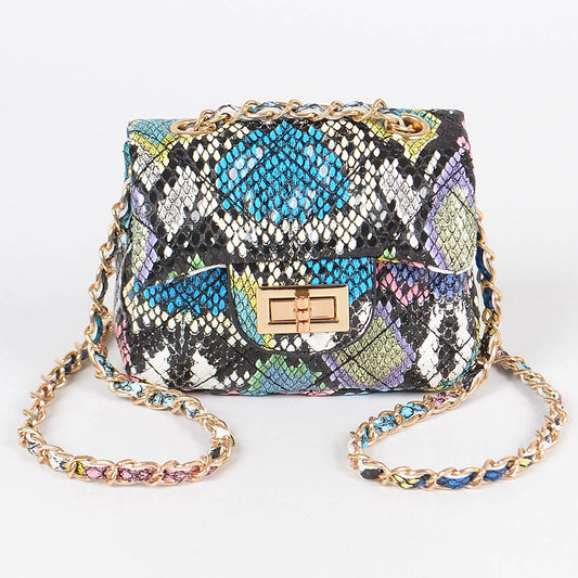 3AM BY H&D ACCESSORIES - Multi Snake Quilted Mini Bag