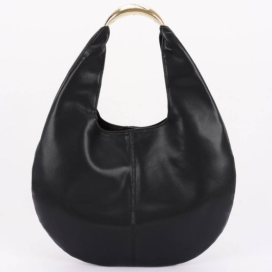 3AM BY H&D ACCESSORIES - Faux Leather Hobo Bag