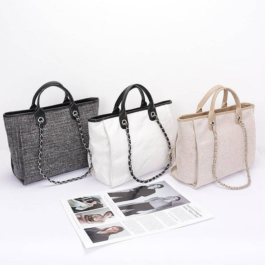 3AM BY H&D ACCESSORIES - Simple Daily Shoulder Strap Tote Bag