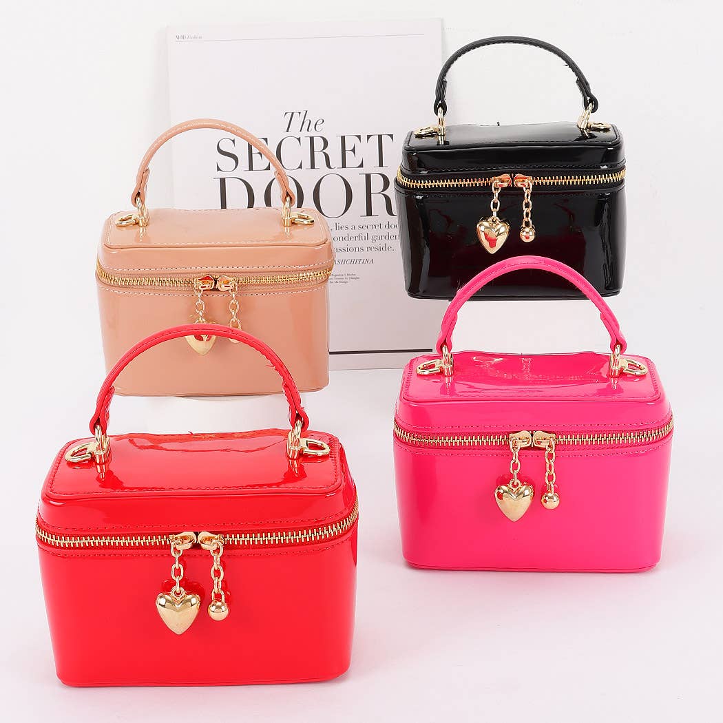 3AM BY H&D ACCESSORIES - Patent Faux Leather Envelope Clutch