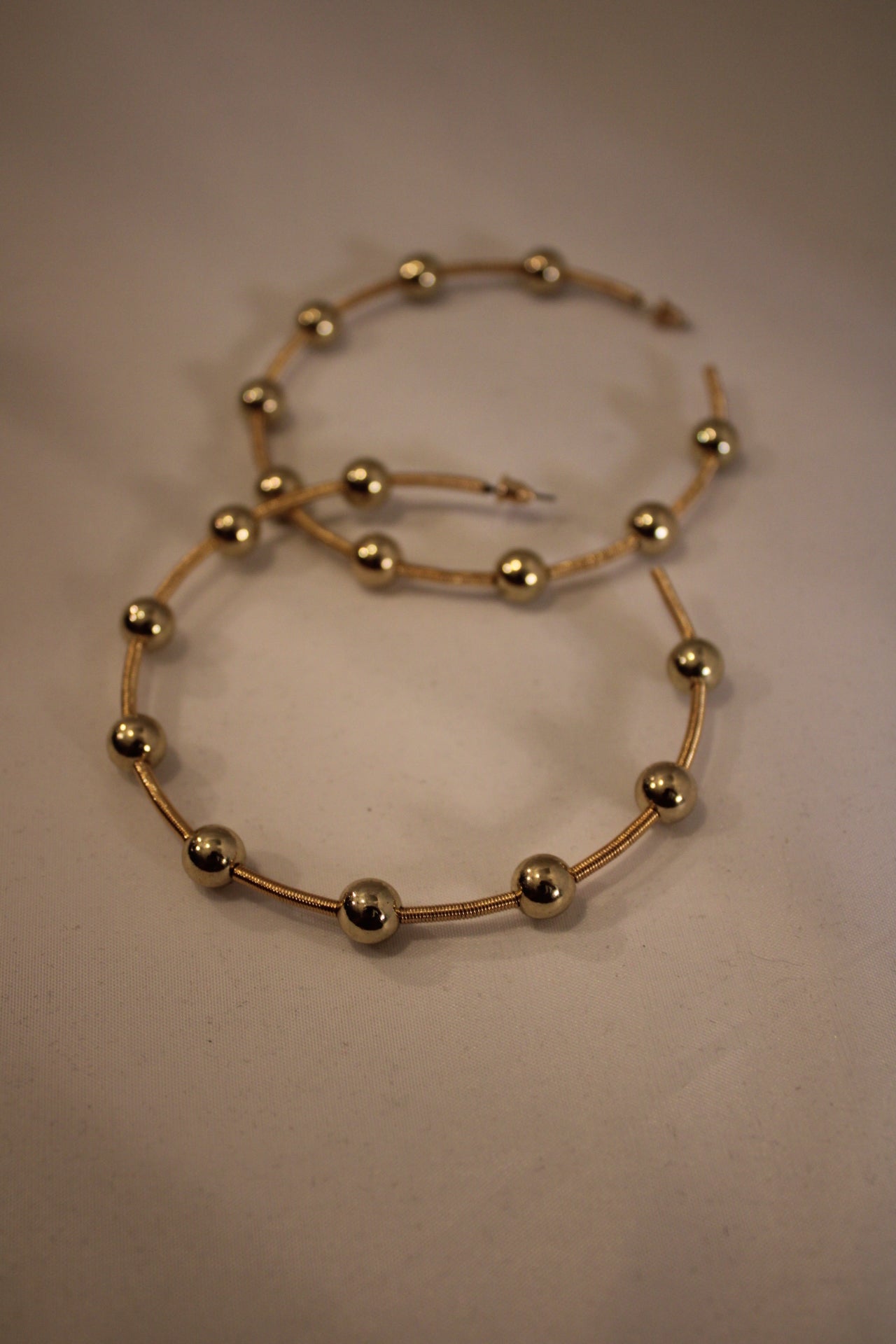 Taytum Gold Ball Hoops