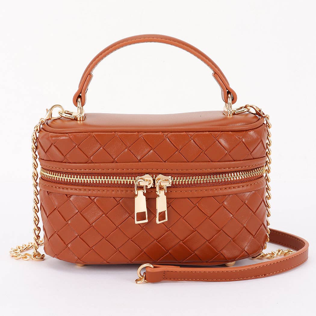 3AM BY H&D ACCESSORIES - Embossed Vegan Leather Vanity Bag