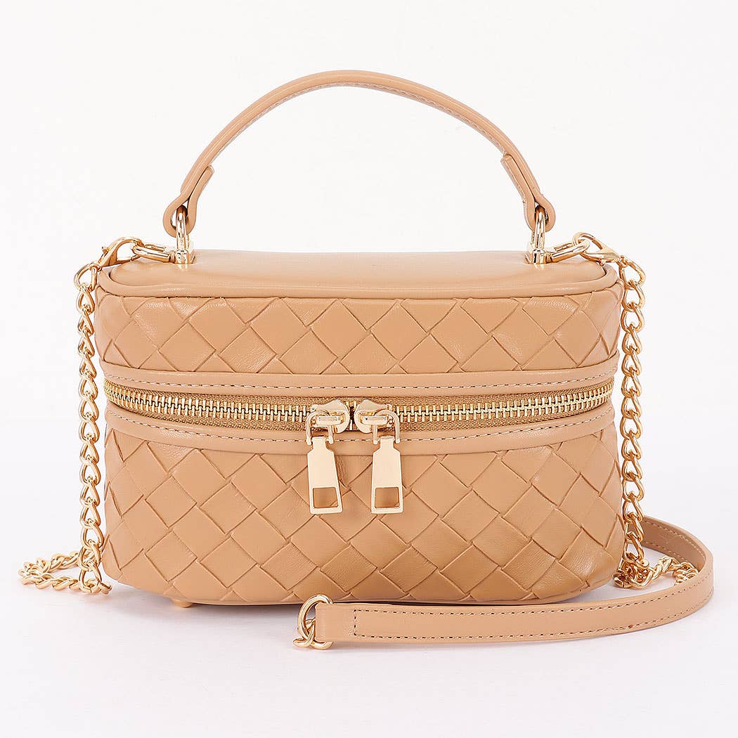 3AM BY H&D ACCESSORIES - Embossed Vegan Leather Vanity Bag