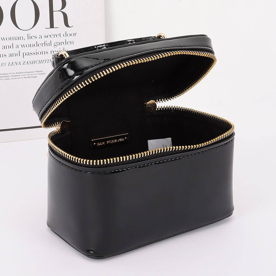 3AM BY H&D ACCESSORIES - Patent Faux Leather Envelope Clutch