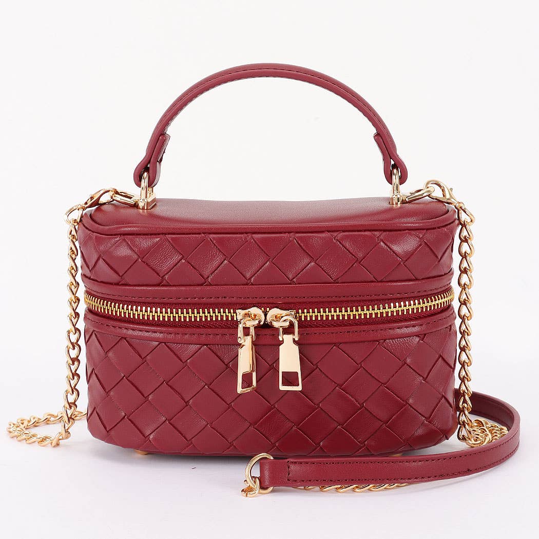 3AM BY H&D ACCESSORIES - Embossed Vegan Leather Vanity Bag