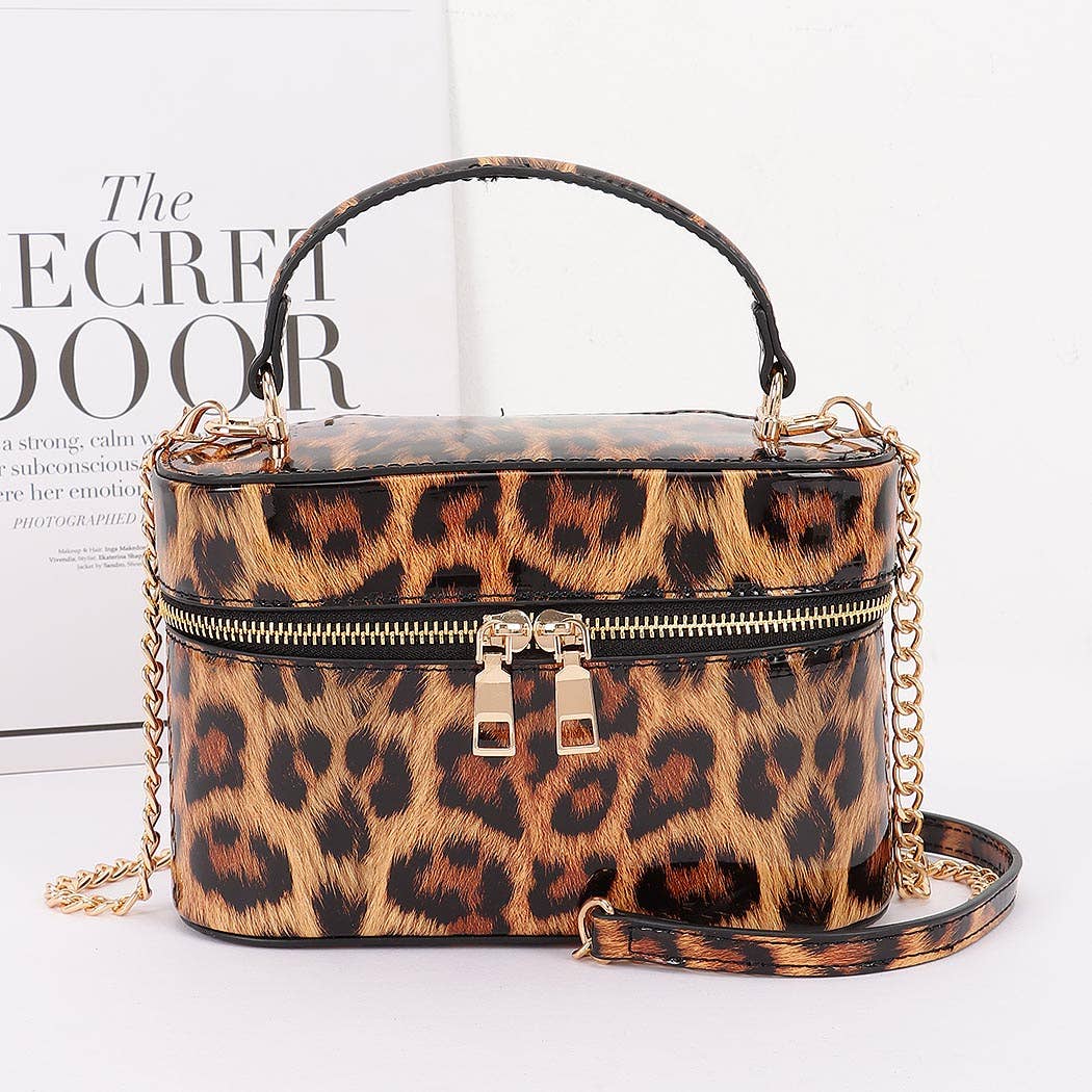 3AM BY H&D ACCESSORIES - Enamel Faux Leather Cosmetic Bag