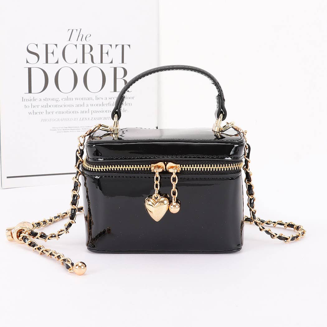 3AM BY H&D ACCESSORIES - Patent Faux Leather Envelope Clutch