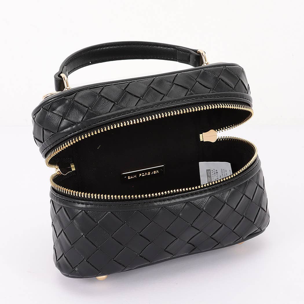 3AM BY H&D ACCESSORIES - Embossed Vegan Leather Vanity Bag