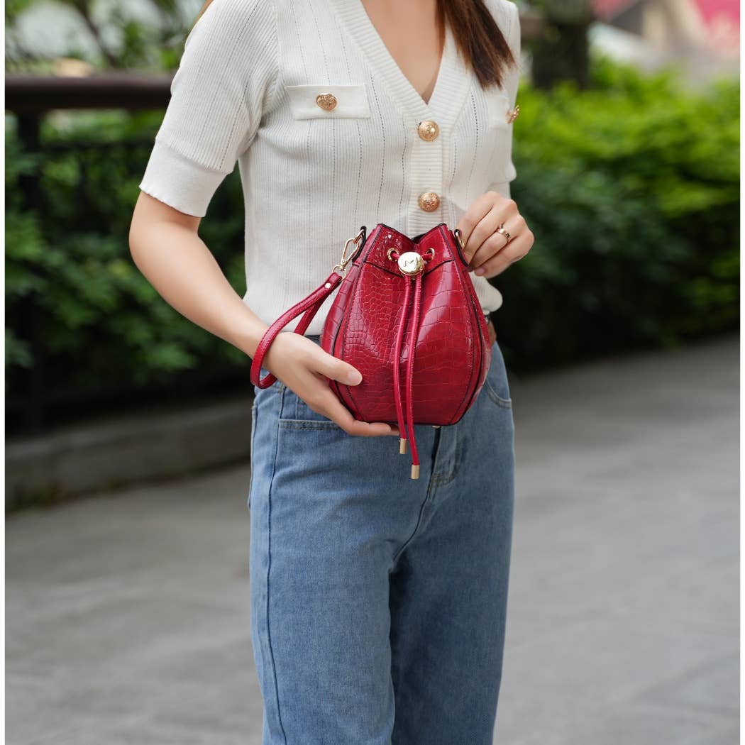 MKF Collection - MKF Cassidy Crocodile Embossed Vegan Leather Women Hobo Bag