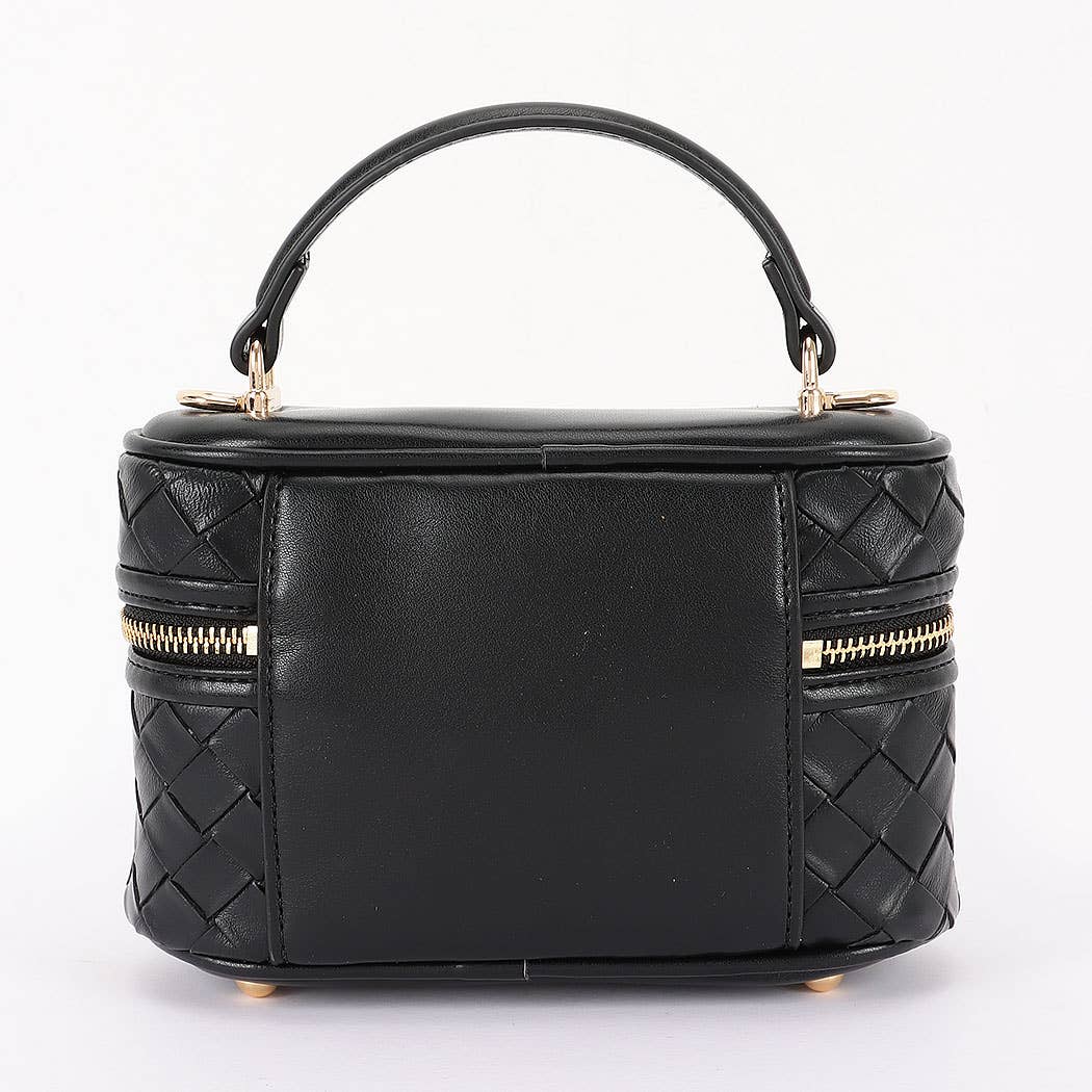 3AM BY H&D ACCESSORIES - Embossed Vegan Leather Vanity Bag