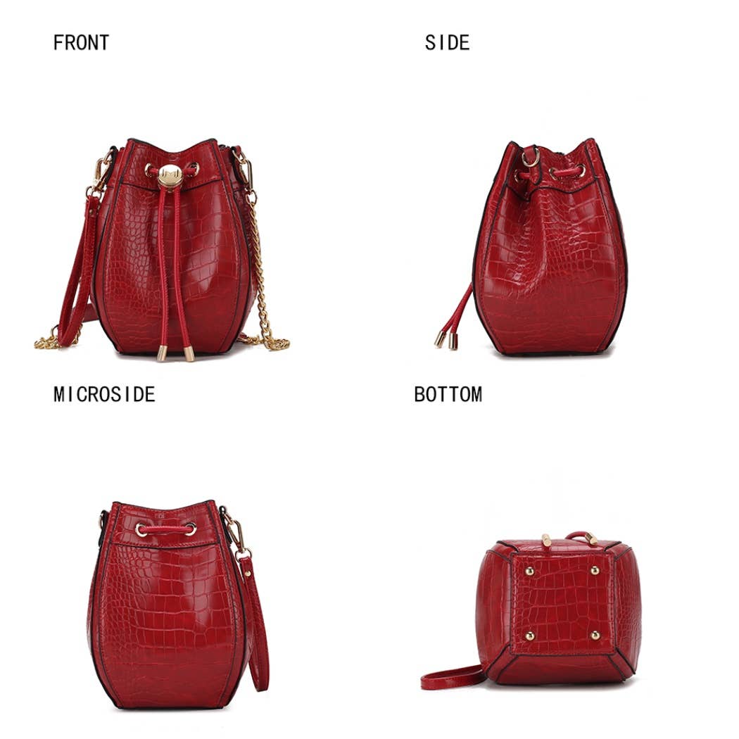 MKF Collection - MKF Cassidy Crocodile Embossed Vegan Leather Women Hobo Bag