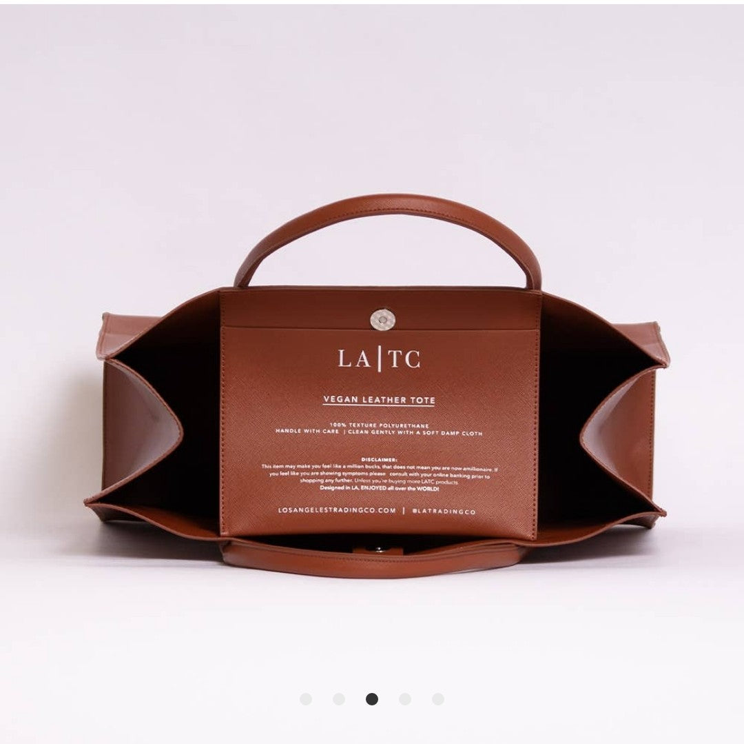 Modern Vegan Tote Chestnut