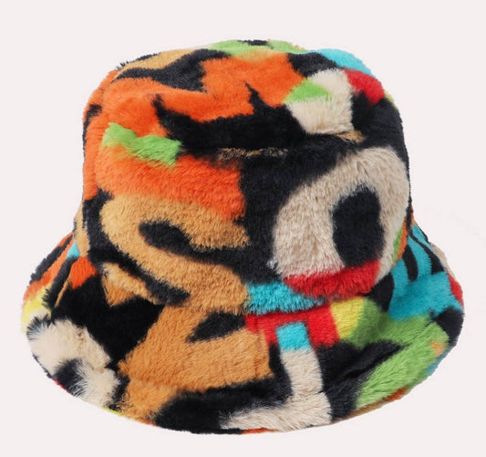 Mo Faux Fur  Bucket Hat