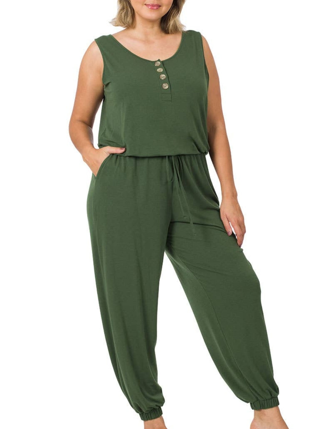 CF  Plus Size Jogger Jumpsuit